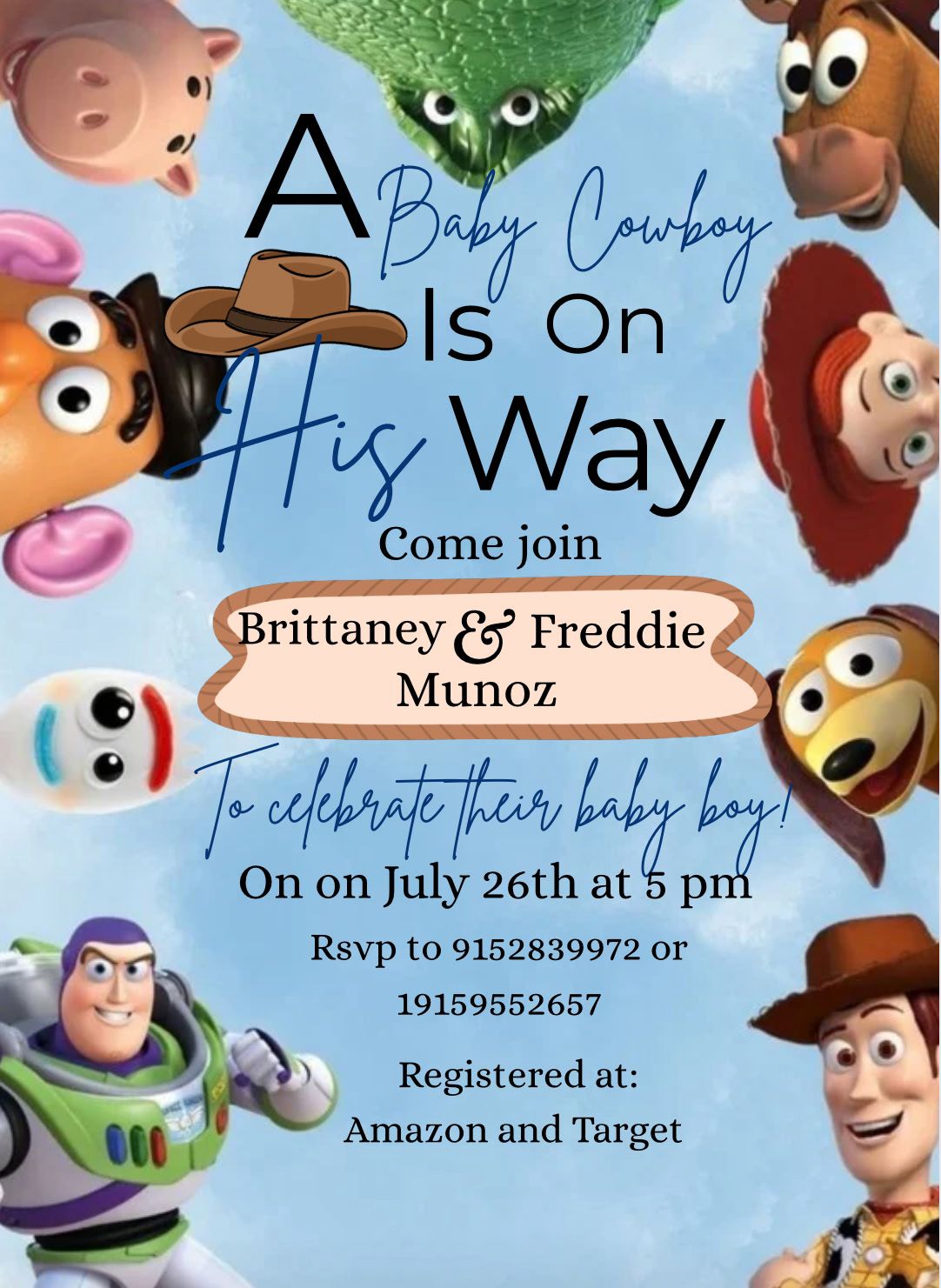 Invitación Baby Shower